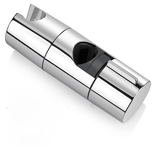 GUWINA Shower Head Holder,Adjustable Shower Head Bracket Replacement for 18-25mm Hand Shower Rod Holder,Chrome Plated Shower Riser Rail Bracket