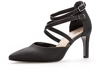 Gabor Damen Riemchen Pumps, Frauen Absatzschuhe,stoeckelschuhe,Abendschuhe,Court Shoes,stöckelschuhe,Sandaletten,elegant,schwarz,38 EU / 5 UK