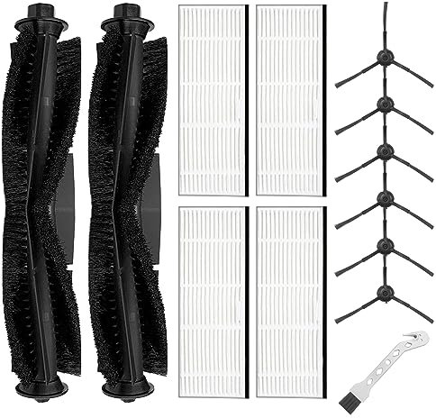 Fixbetter Accessories Kit for Honiture Q6 Pro, for Airrobo T10+, for Laresar L6 Pro Q6 Pro, for Ultenic T10, for Proscenic M8 Robot Vacuum Cleaner Replacement Parts