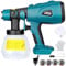 YEX-BUR Cordless Paint Sprayer for Makita 18V Battery, Handheld HVLP Spray Gun Easy to Spray for Furniture Fence Cars Walls DIY Works House Painting