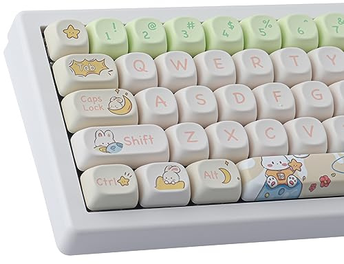 JOMKIZ 143 Tasten PBT Keycaps, MOA Profil Dye-Sublimation Anpassbare ANSI Layout Set Kompatibel Mit Cherry MX Schaltern Mechanische Tastaturen