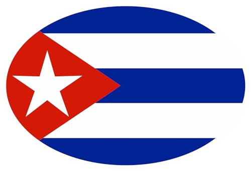 outlaw-rats Pegatina de bandera de Cuba, para coche, moto, PC, quad, mapas, vacaciones, maleta, Copa del Mundo EM A6