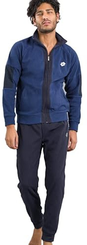 Lotto Tuta Pile Uomo Calda Invernale Stile Sportivo - Tuta Relax Uomo Molto Calda Taglie S M L XL XXL in Pile con Zip