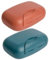 2Pcs Travel Soap Cases - Portable Soap Bars, Soap Box, Soap Dish with Lid, Large Soap Holder, Closable Plastic Soap Container, Soap Storage Case for Travel, School, Gym, Camp (Dark Blue & Brick Red)