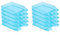 Tradineur - Pack de 10 bandejas apilables de Oficina, plástico Transparente, Organizador Documentos A4, revistas, folletos, sobremesa, Escritorio, Fabricado en España (Azul - 35 x 25,5 x 6,5 cm)