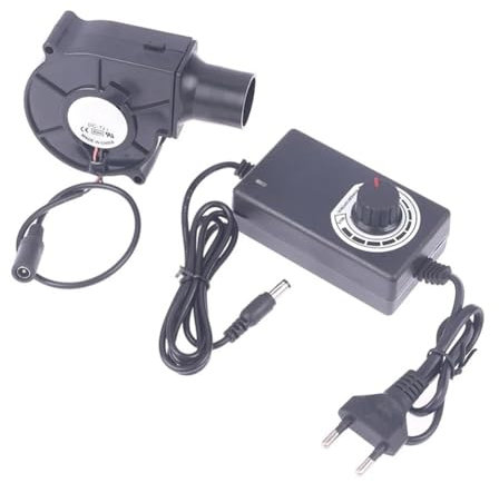 GOSIA 7530 Ventilatore Portatile in Metallo Ventilatore Radiale Centrifuga 2500R per Barbecue Raffreddamento Carbone Spina EU