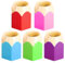 ZBHDEYG Lot de 5 pots à crayons de couleur contrastée - Porte-stylo créatif - Boîte de rangement pour papeterie - Boîte de rangement pour pinceaux de maquillage - Porte-stylo de bureau