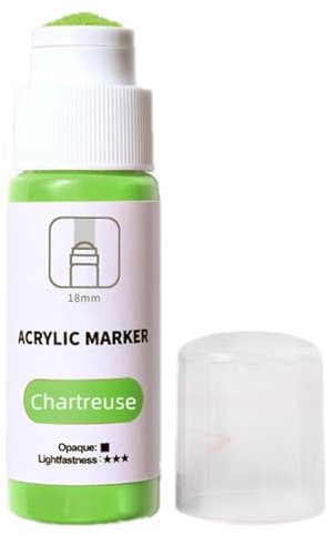 Bexdug Graffiti Mop - Quick Drying 18mm Tip Acrylic Marker,Permanent 60ml Mop Graffiti Marker Waterproof Fade-Resistant, Graffiti Supplies for All Surfaces