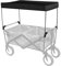 Sujurio 1 STK. Sonnenmarkise für Gartenwagenanhang, Sonnenschutzabdeckung für Bollerwagen, Zubehör für Trolley Cart, Schwarz Aus Oxford-Gewebe, Outdoor-Camping-Picknick-Ausrüstung
