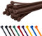 TCTS Brown Cable Ties, 200mm x 4.8mm (Pack of 100) Premium Nylon Zip Ties, Multi-Purpose Plastic Tie Wraps, Secure Self-Locking Mechanism, for Home, Garden, Office and DIY