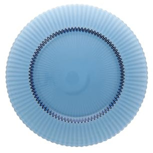 Fortessa Archie Dinnerware, 10.6 Inch Dinner Plate (Set of 4), Cornflower Blue
