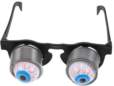 DEARMAMY Party-dekoration Lustige Augen-brille Mit Federaugen Für Halloween Accessoire Für Partys Und Scherzartikel Bringt Spaß Und Gute Laune Jede Feier