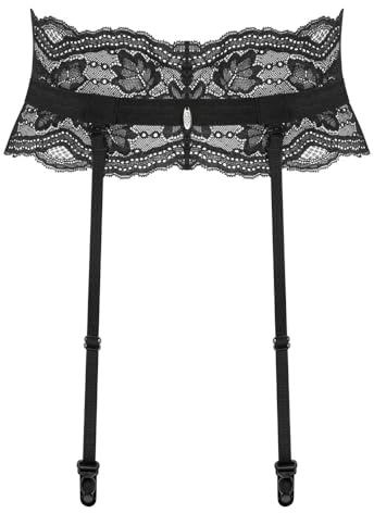 Obsessive Damen Strapsgürtel Nutris, Schwarz, M/L