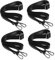 GALPADA 4 Stück Beingurte für Pferdedecken groß Reiter Pferdedecke-Beingurt Zubehör für Pferdedecken Pferdedecken-Beingurt mit Schnalle Elastischer Beingurt für Pferdedecke Nylon Black