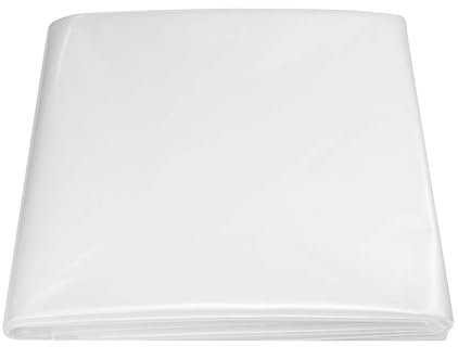 Strapazierfähige Teichfolie aus HDPE – wasserdichte durchstoßfeste, transparente Folie für Aquakultur & Landschaftsbau – ideal für Fischteiche & Bachläufe – Weiß (2 x 7 m)