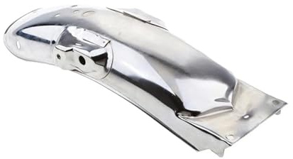 Motorrad Schmutzfänger Für Suzuki CG125 GN125 CG GN 125 Cafe Racer Universal Motorrad Vorderrad Kotflügel Reifen Position Kotflügel Splash Schutz(Silver Rear)