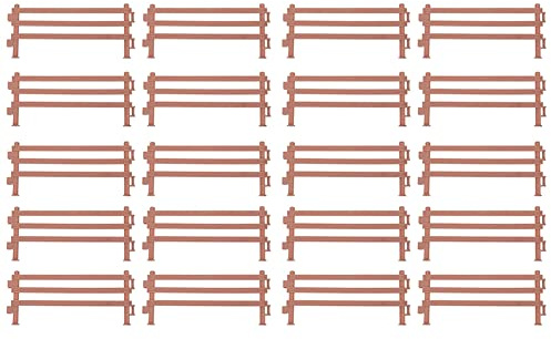 ISTOVO 40Pcs Mini Fence Plastic Garden Fence Toys Fairy Garden Fence Panels Plastic Fence Farm Animal Fence Tools for Kids Toys