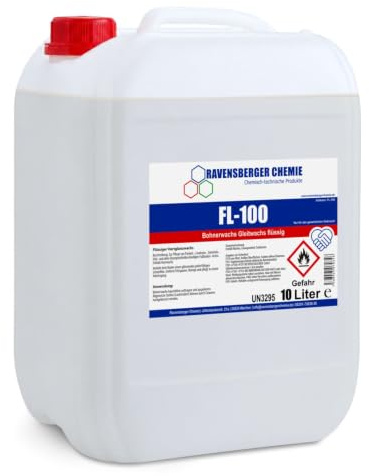 Ravensberger Chemie FL-100 Bohnerwachs flüssig 10 L – ergiebige Parkett- & Holzbodenpflege, duftfreies Bodenwachs zur Pflege & Auffrischung versiegelter Böden – Made in Germany