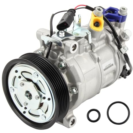 Godimg Compresor de aire acondicionado con embrague, compatible con los modelos A4 (2014-2025), A5 (2016-2025), A6 (2014-2018), A7 y Q7 (2015-2025)