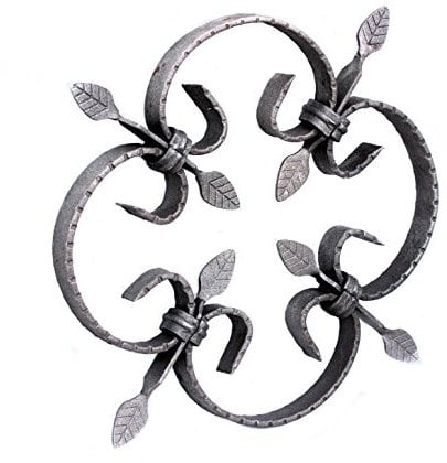 UHRIG Ornamento in ferro battuto forgiato in ferro, ad esempio come elemento ornamentale per inferriate di finestre, ringhiere, recinzioni, porte da giardino e molto altro.