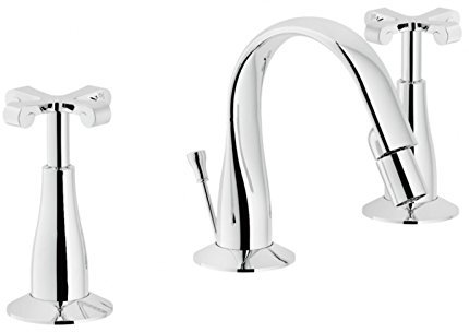 Batteria 3 fori per bidet Nobili Carlos CP215/1 CR, cromo