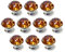 10 Pcs 30mm Silver Plated Base Diamond Shape Crystal Glass Cabinet Knob Drawer Knob Pull Handle Used for Kitchen, Dresser, Door, Cupboard (Amber)