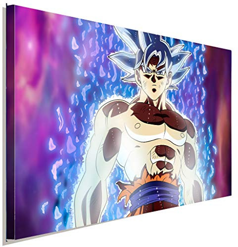 AK ART Son Goku Ultra Instink Dragonball Super Leinwandbild Kunstdruck Wandbild (100 x 70 cm)