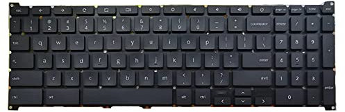 fqparts Replacement Laptop Keyboard For ACER For Chromebook 315 CB315-3H CB315-3HT Black US United States Edition