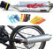 RainbowBeauty 1PC Fahrrad Auspuff Fahrrad Auspuff Sound System Fahrrad Turbo Auspuffrohr Mini Carbon Rundschalldämpfer Auspuff Motorrad Noise Maker Fahrradzubehör