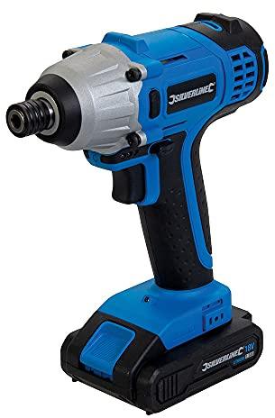 Silverline 996048 18V Schlagschrauber 2x1,5Ah Li-Ion Akkus, 240V, blau