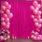Toile de Fond Rose Vif de 3 x 3 m pour fêtes – Panneaux de Toile de Fond Infroissable pour fête prénatale, Anniversaire, Photographie – Tissu Polyester pour décoration de Fond Rose Vif