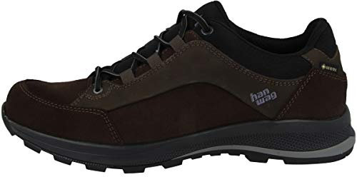 Hanwag Herren Hikingschuhe Banks Low GTX wasserdichter Wanderschuhe Braun 40.5 EU