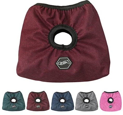 NETPROSHOP Steigbügelschoner mit Loch für Riemen und Fleecefutter zum Schutz des Sattels, Farbe:Bordeaux
