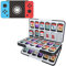 HEIYING Spielkarten Aufbewahrungsbox für Nintendo Switch 2/ Switch OLED, Individuelles Muster Tragbare Reise Aufbewahrungsbox mit 48 Game Card Slots und 24 Micro SD Card Slots