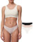 Snocks Brazilian Slip Damen aus Bio-Baumwolle (3er Pack) - Damenunterwäsche mit perfekter Passform und angenehmem Tragegefühl - Klassisches Unterwäsche Frauen Design - Gr.M, Farbe Nude/Schwarz/Rose