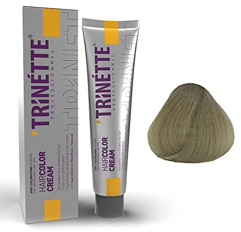 Trinette Profesional No 9.2 Rubio Irisado Crema Colorante Permanente para el Cabello 100 ml – Resultados luminosos; reflejos suaves; alta cobertura; calidad de salón duradera