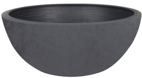 Pflanzschale 'Basalt Up', anthrazitgrau, Ø 24,5 x H 10,5 cm