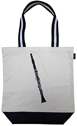 agifty Shopper mit verschiedenen Musikmotiven (Klarinette)