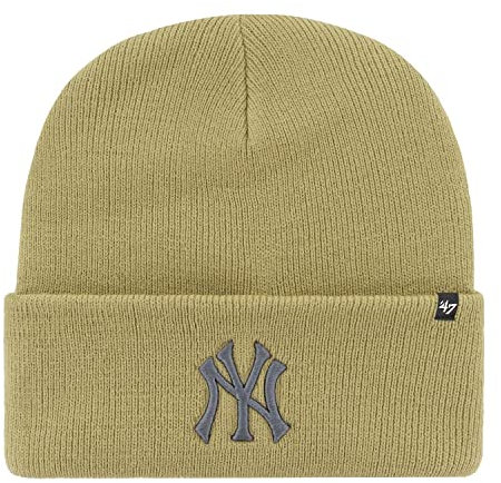 '47 Brand Beanie Wintermütze - Haymaker NY Yankees Old Gold