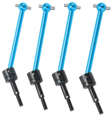 Agatige 4 Stücke 1:10 RC Auto Antriebswelle Vorne und Hinten Universal Antriebswelle CVD Heavy Duty Antriebswelle für Tamiya TT02B 1/10 RC Auto Upgrade Teile
