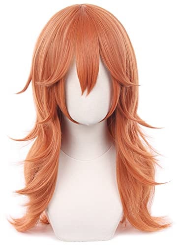 HIROAKIYA Angel Devil Wig, Chainsaw Man Angel Devil Cosplay Wig with Wig Cap, Length approx.55cm