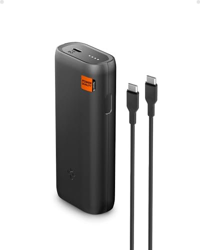 Spigen ArcPack Powerbank Klein USB C Leicht 10000mAh PD 30W PPS 25W Externer Akku Pack für iPhone 15 14 13 12 Mini Pro Max Galaxy S24 S23 Z Flip Fold 5 4 Pixel 8 Pro [Kabel im Lieferumfang enthalten]