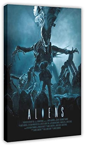 Aliens 2 American Sci-Fi Action Horror Film Cover Schlafsaal Schlafzimmer Wandkunst Deco Poster Leinwand Poster Wandkunst Dekor Druck Bild Gemälde für Wohnzimmer Schlafzimmer Dekoration Rahmenstil 61