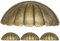 Housoutil Poignée De Coquille, 4 Pièces Laiton Bouton De Porte Poignée Forme De Coquille, Rétro Poignées De Meubles Pour Porte D'armoire Poignées De Porte De Cuisine