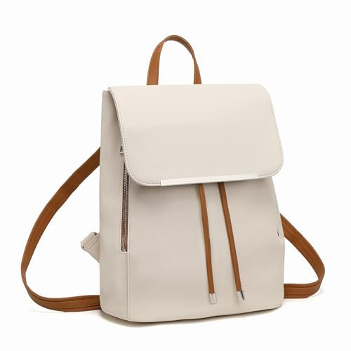 Miss Lulu Rucksack Damen Klein Wasserdicht Rucksack Cityrucksack Backpack Women Modern Backpack Damen PU Leder für Reisen Arbeit Schule