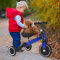 2 in 1 Kinder Dreirad & Laufrad & Balance Bike mit verstellbarem Sitz und Lenker, Kinder Tricycle mit abnehmbaren Pedalen, für Kinder von 1-3 Jahre alt-2 in 1 (blau)