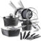 Galería del Coleccionista Batería de Cocina ARMOR MAX 20 Piezas, Ultra-resistente: no se raya ni abolla ¡y es apta para el horno! Super-antiadherente: no se pega nada nunca. Incluye Set de Cuchillos