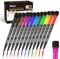 ABEIER Whiteboard Marker, schwamm Whiteboard stifte,Boardmarker mit Schwamm Magnete, Dry Erase Marker Trocken Abwischbar, Rundspitze 1-2mm, Perfekt für Zuhause Schule Büro72er Pack