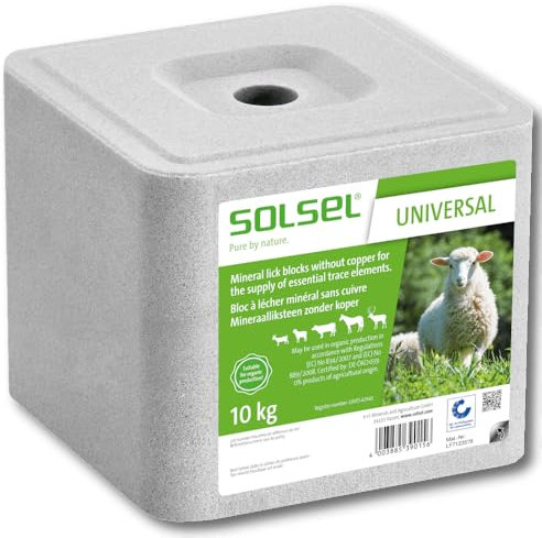 Mineralleckstein Universal 10 kg Einzelfuttermittel für Heimtiere Nutztiere