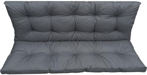 IN WOHO Hollywoodschaukel Auflage Outdoor Sitzkissen Gartenbankauflage Bankauflage Wasserabweisend Gartenbank Sitzkissen Bank Gartenbank Auflage Bankkissen Sitzauflage Bank 120x60x50 Ekoleinen